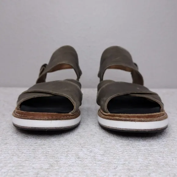 P. Monjo Slingback Leather Sandals