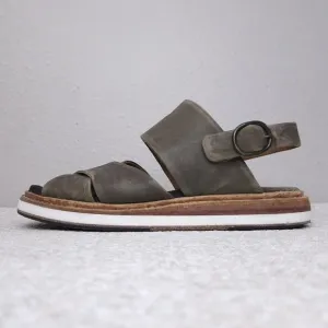 P. Monjo Slingback Leather Sandals