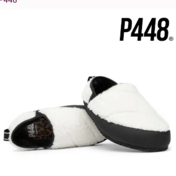 P448 Laby Slippers {white/Black} size 39