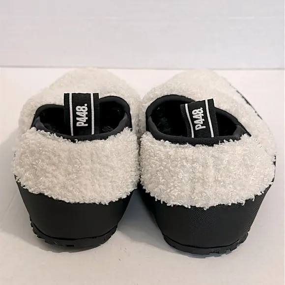 P448 Laby Slippers {white/Black} size 39