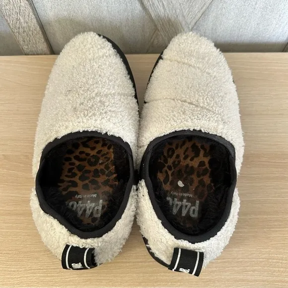P448 SHEARLING LABY TEDDY FAUX FUR SLIPPERS