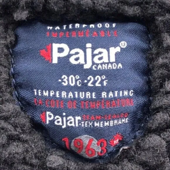 Pajar Trooper 2.0 Black Leather Waterproof Winter Boots 13
