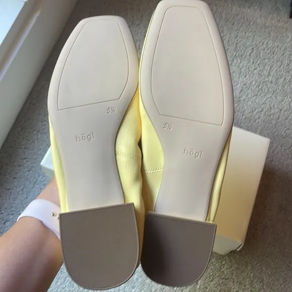 Pale Yellow Luxury Ballerina Shoes