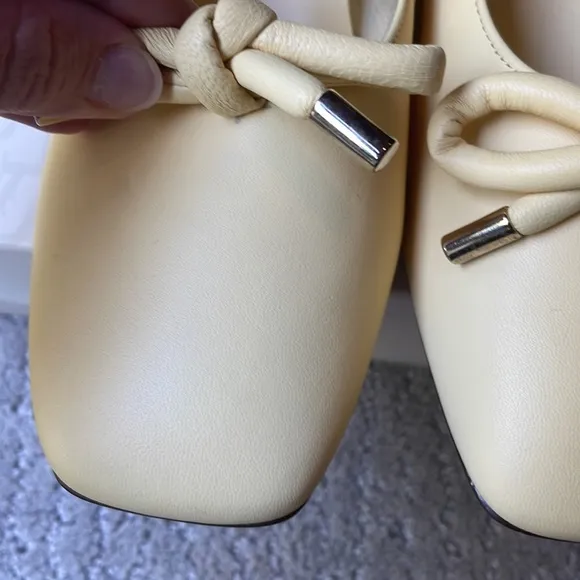 Pale Yellow Luxury Ballerina Shoes