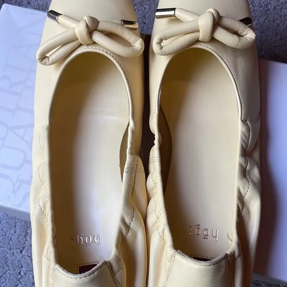 Pale Yellow Luxury Ballerina Shoes