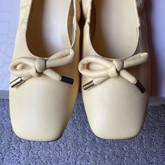 Pale Yellow Luxury Ballerina Shoes