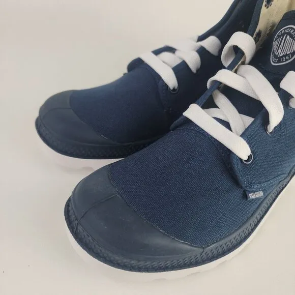PALLADIUM Blanc Hi 72886419 Hiking Outdoor Canva Boots Blue Men Boots