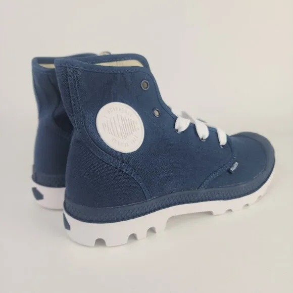 PALLADIUM Blanc Hi 72886419 Hiking Outdoor Canva Boots Blue Men Boots