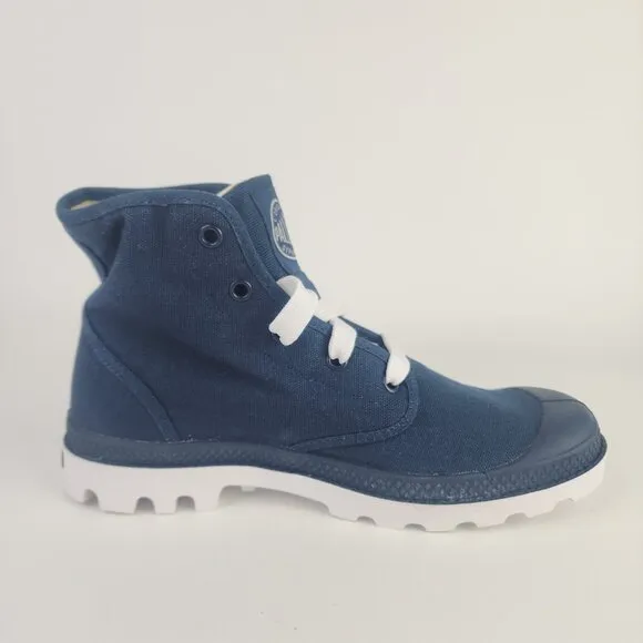 PALLADIUM Blanc Hi 72886419 Hiking Outdoor Canva Boots Blue Men Boots