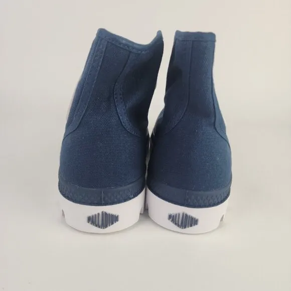 PALLADIUM Blanc Hi 72886419 Hiking Outdoor Canva Boots Blue Men Boots