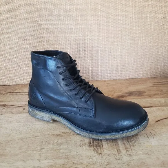 Palladium PLDM Palamos Black Leather Chukka Ankle Boots Size 9 Made In Portugal