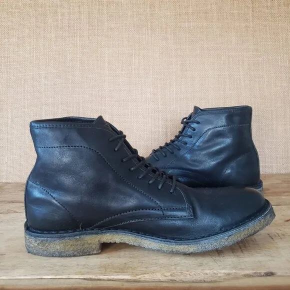 Palladium PLDM Palamos Black Leather Chukka Ankle Boots Size 9 Made In Portugal