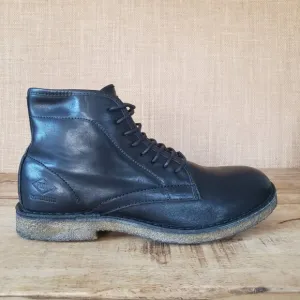 Palladium PLDM Palamos Black Leather Chukka Ankle Boots Size 9 Made In Portugal