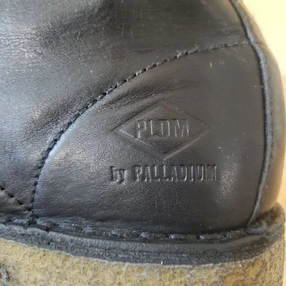 Palladium PLDM Palamos Black Leather Chukka Ankle Boots Size 9 Made In Portugal