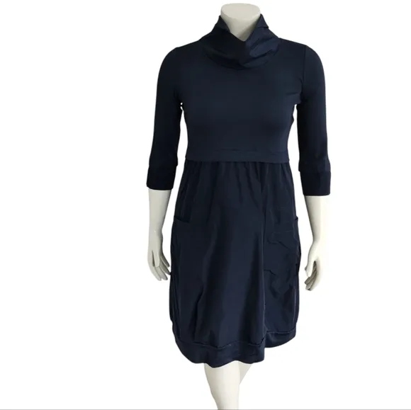 Paquito Italy Women's Viscose Capsule Contemporary Quiet Luxury Mini Dress Large