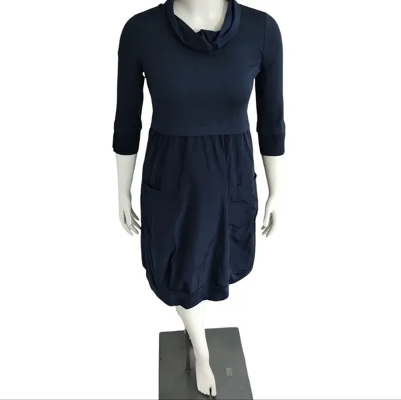 Paquito Italy Women's Viscose Capsule Contemporary Quiet Luxury Mini Dress Large