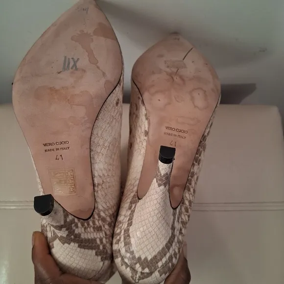 Paris Texas Python Embossed Leather Ankle Boots Size Uk 41/ US 11