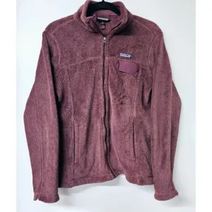 PATAGONIA Burgundy Outdoor Hiking Fleece Jacket Size M
