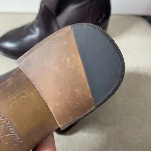Patricia Nash Monte Slouch boots in nut size 5.5