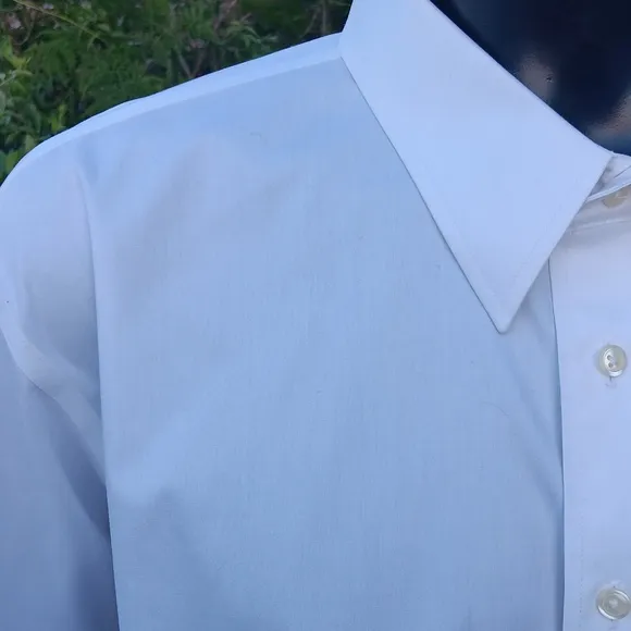 Paul Fredrick Men's Pure Cotton White Luxury Button Down Dress Shirt