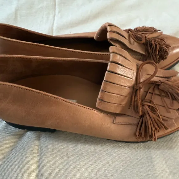Paul Green Ladies Patina Leather Shoes tassel weejun Size 5 Beautiful Dressy