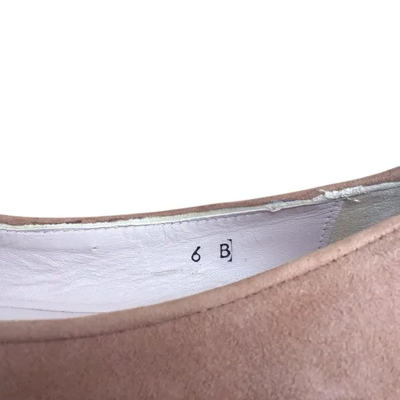 Paul Mayer Attitudes Tan Suede Floral Ballet Flats Shoes Size 6B