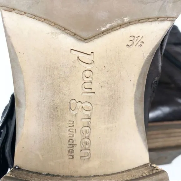 PAUL GREEN | Brown Ally Leather Distressed Boots Women’s Size 6