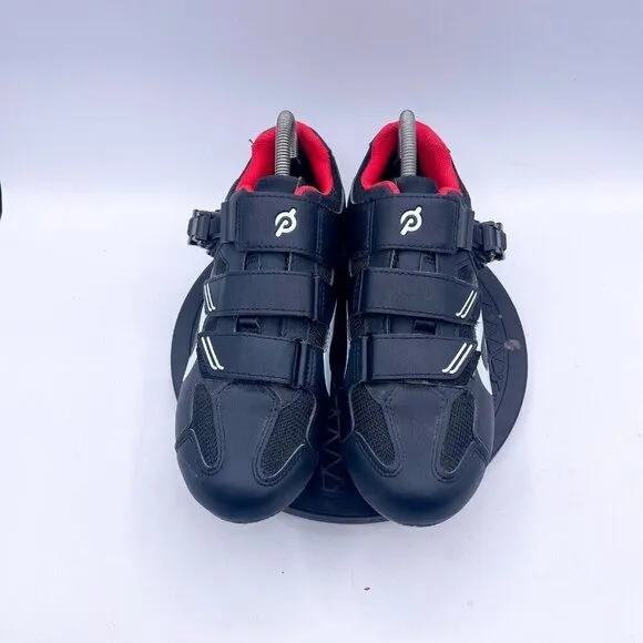 Peloton Cycling Shoes Cleats Men’s US 9 Size 42( EU) Womens 12 Black Red Indoor
