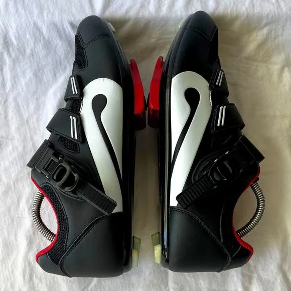 Peloton Men's Indoor Cycling Shoes With Cleats Black/White/Red Size EU 43/US 10