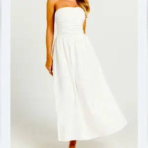 Perfect Minimalist Summer Cotton Strapless Dress with pockets - NWT, S/M/L/XL