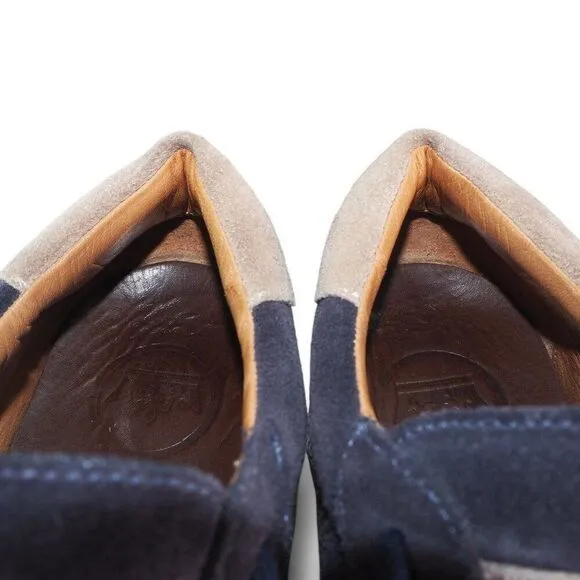 Peter Millar Crown Suede Casual Low Top Sneakers Navy MS20F05 Men's 9M