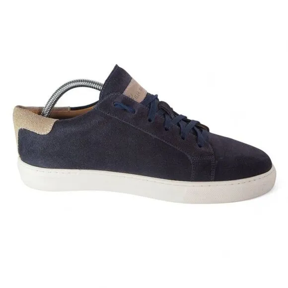 Peter Millar Crown Suede Casual Low Top Sneakers Navy MS20F05 Men's 9M