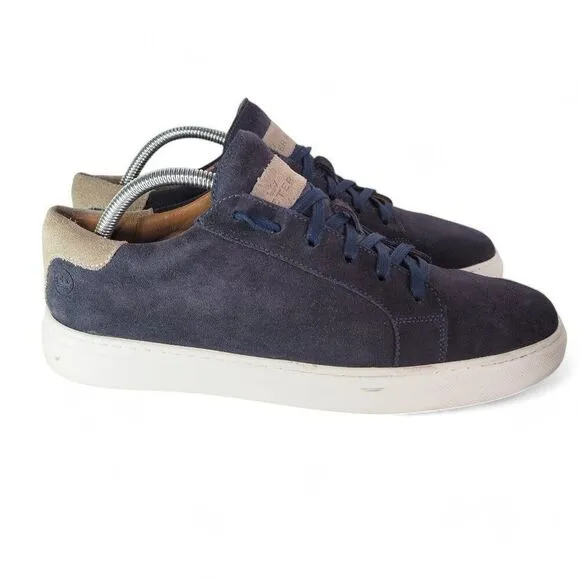 Peter Millar Crown Suede Casual Low Top Sneakers Navy MS20F05 Men's 9M