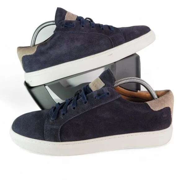 Peter Millar Crown Suede Casual Low Top Sneakers Navy MS20F05 Men's 9M