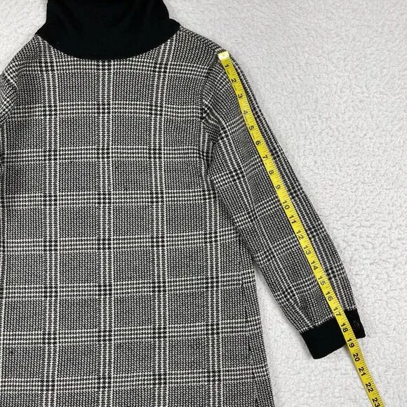 Peter‎ Millar Dress Womens Small Black White Merino Wool Sweater Career Luxury