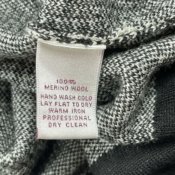 Peter‎ Millar Dress Womens Small Black White Merino Wool Sweater Career Luxury