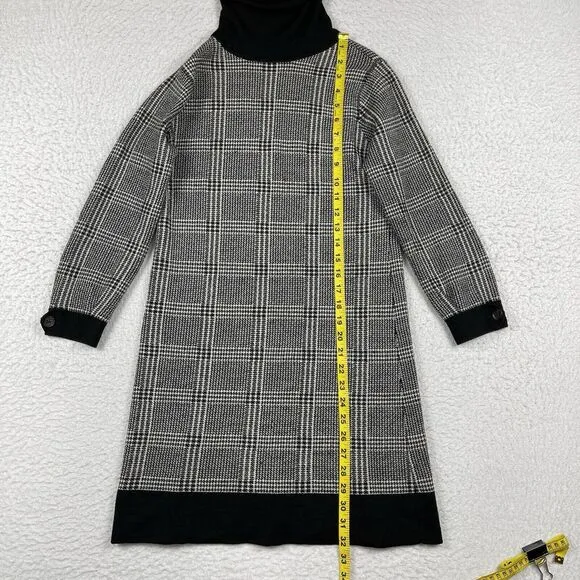 Peter‎ Millar Dress Womens Small Black White Merino Wool Sweater Career Luxury