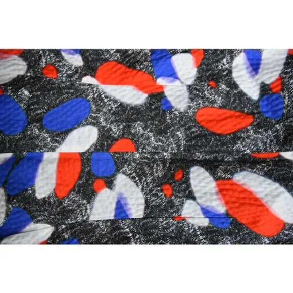 Peter Pilotto Dress Women 8 Luxury Premium Abstract Sheath Preppy Red White Gray