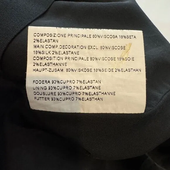 Piazza Sempione Italy Shift Dress Silk Blend Size 10 (46) Quiet‎ Luxury Career