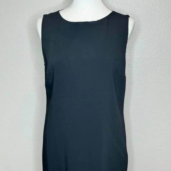 Piazza Sempione Italy Shift Dress Silk Blend Size 10 (46) Quiet‎ Luxury Career