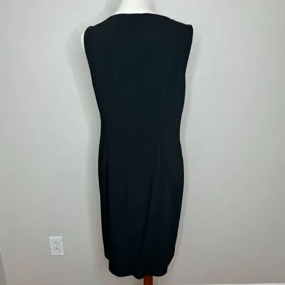 Piazza Sempione Italy Shift Dress Silk Blend Size 10 (46) Quiet‎ Luxury Career