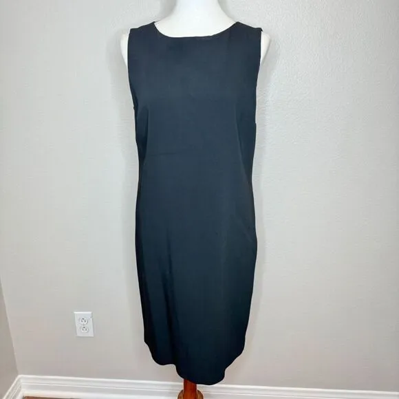 Piazza Sempione Italy Shift Dress Silk Blend Size 10 (46) Quiet‎ Luxury Career