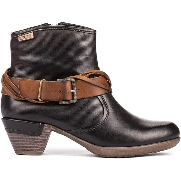 Pikolinos Women’s Rotterdam Black Ankle Boots Size 38