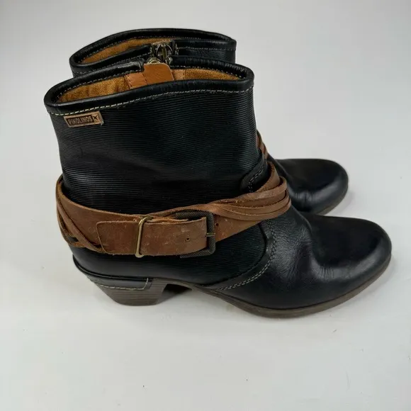 Pikolinos Women’s Rotterdam Black Ankle Boots Size 38