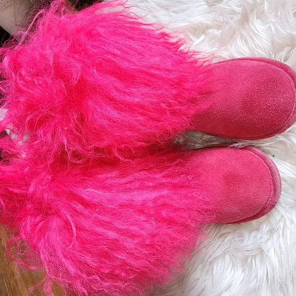 Pink Fuzzy Slippers