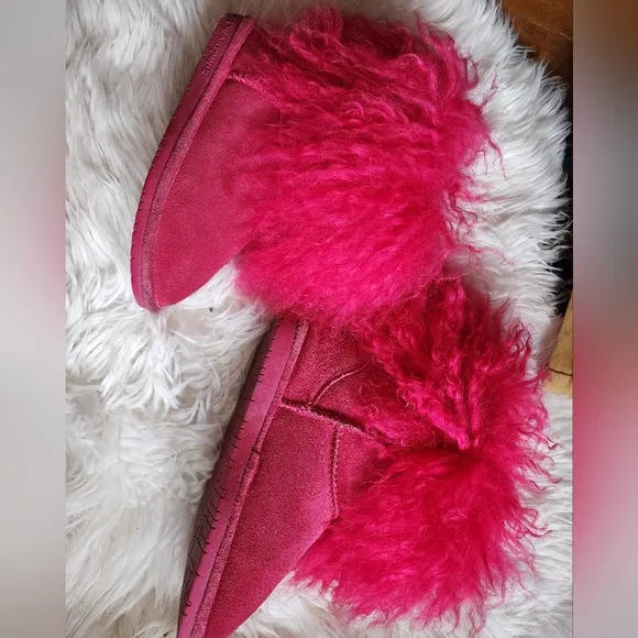 Pink Fuzzy Slippers