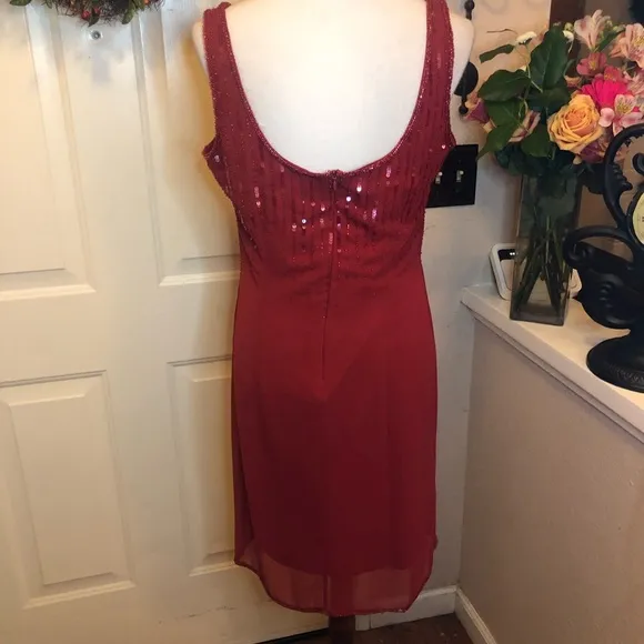 Pisarro NightsLuxury Brand Red ValentinesDay Dress