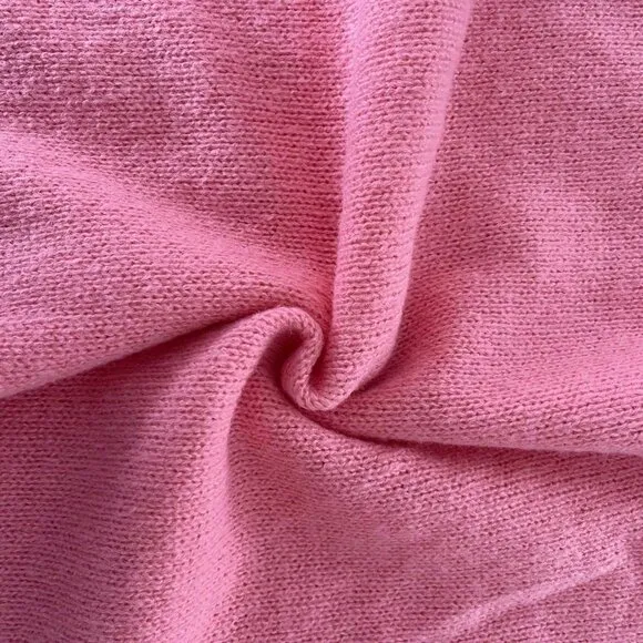 Plus Size Pink Casual Women's Minimalist Pullover Sweater