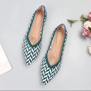 Point Toe Block Heels Slip-Ons