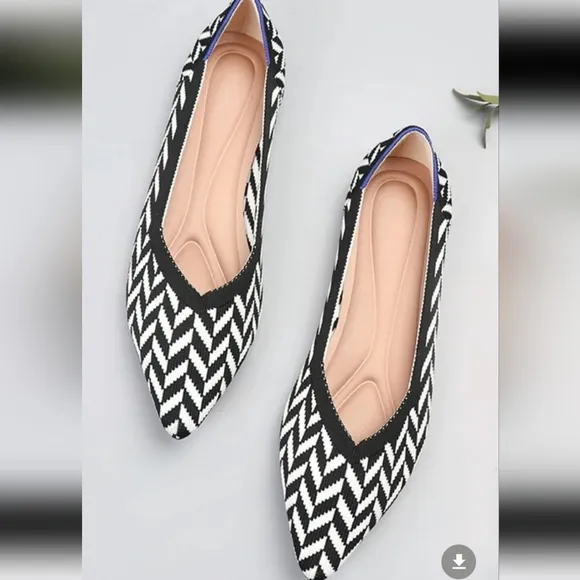 Point Toe Block Heels Slip-Ons